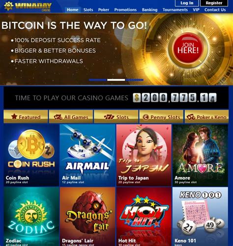 Promotions, Perks and Online Casino Bonuses at Win A Day Casino.